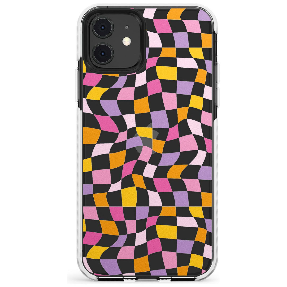 Wonky Squares Pattern Impact Phone Case for iPhone 11