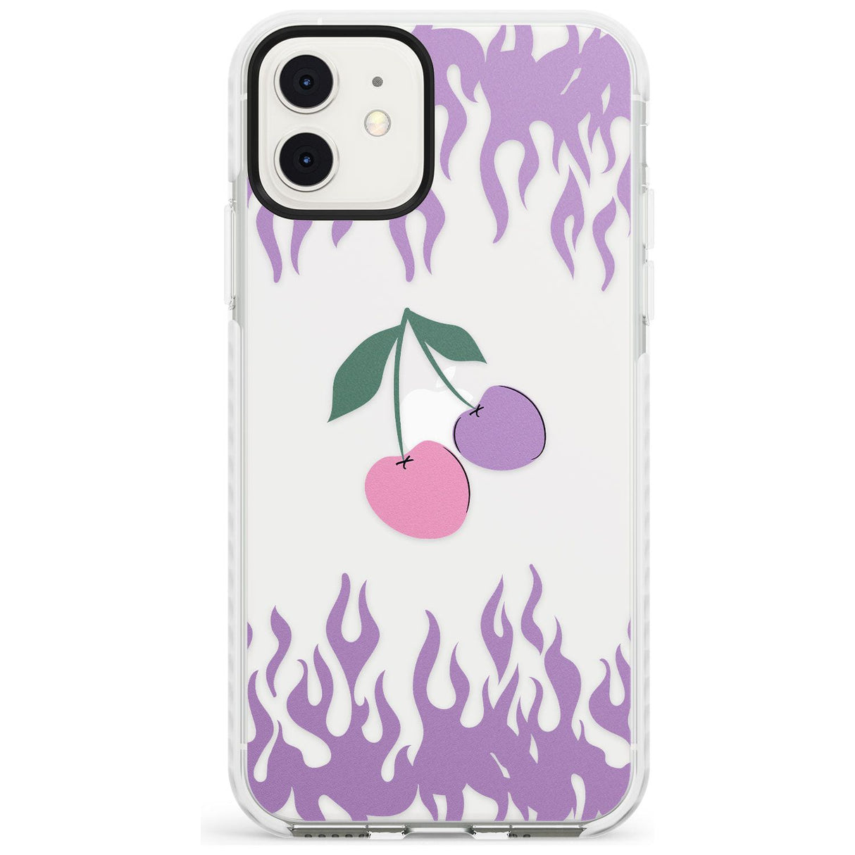 Cherries n' Flames Impact Phone Case for iPhone 11