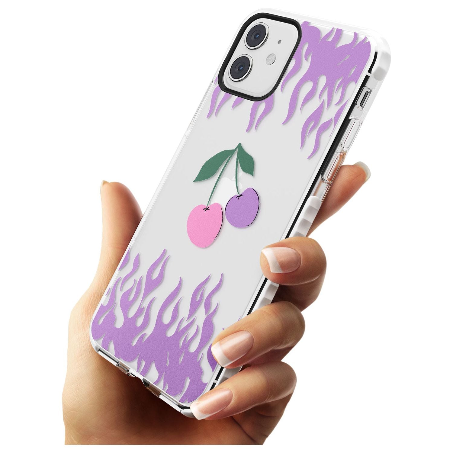 Cherries n' Flames Impact Phone Case for iPhone 11