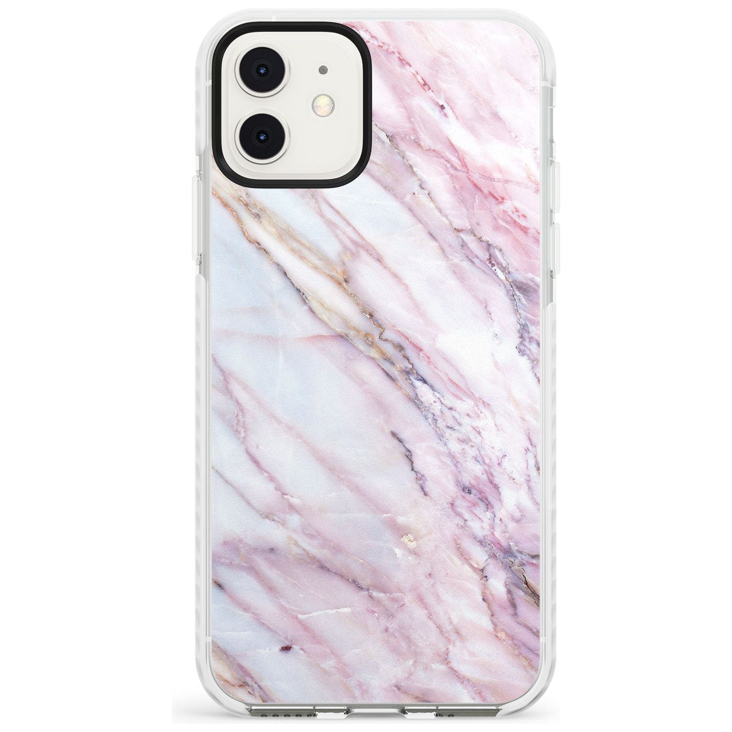 White, Pink & Purple Onyx Marble Texture Slim TPU Phone Case for iPhone 11