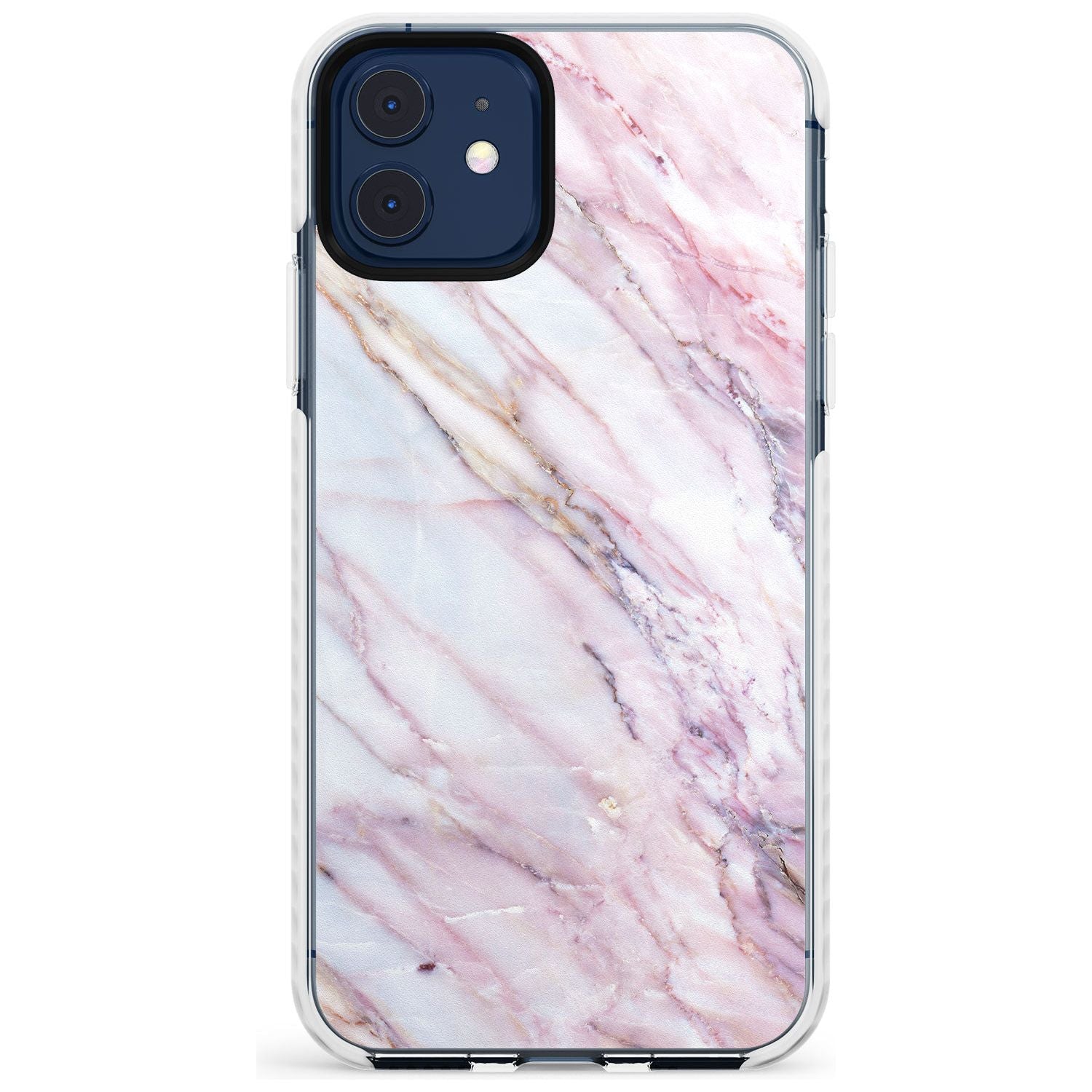 White, Pink & Purple Onyx Marble Texture Slim TPU Phone Case for iPhone 11