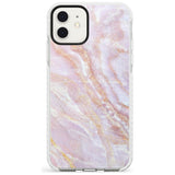 Soft Pink & Yellow Onyx Marble Texture Slim TPU Phone Case for iPhone 11