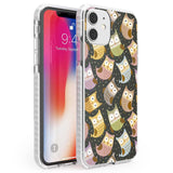 Cute Owl Pattern Phone Case iPhone 12 / Impact Case,iPhone 12 Mini / Impact Case,iPhone 11 / Impact Case Blanc Space