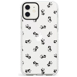 Tiny Panda Pattern Slim TPU Phone Case for iPhone 11