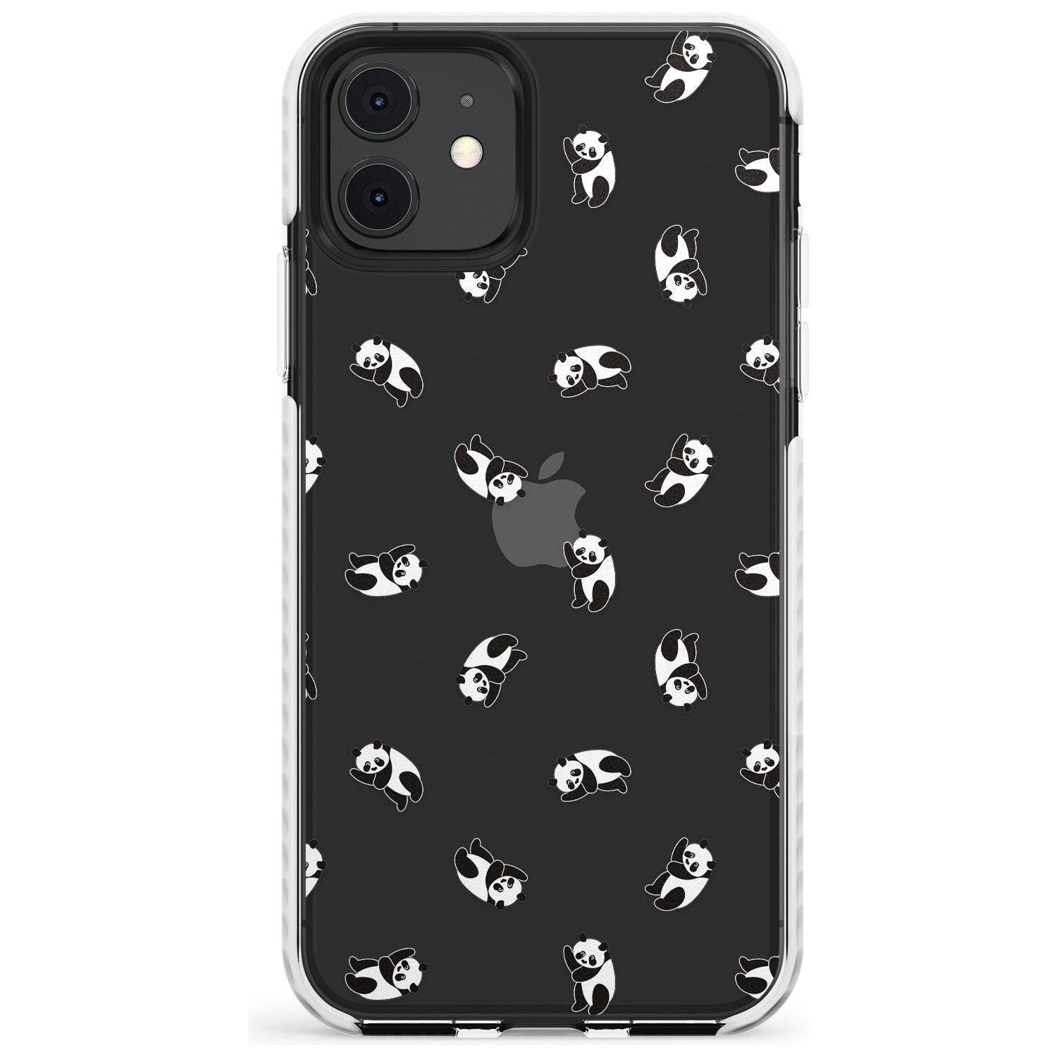 Tiny Panda Pattern Slim TPU Phone Case for iPhone 11