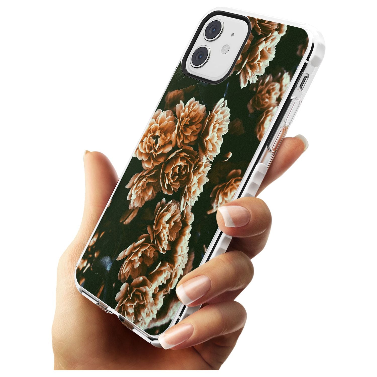 White Peonies - Real Floral Photographs Impact Phone Case for iPhone 11