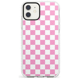 Pink Checkered iPhone Case  Impact Case Phone Case - Case Warehouse