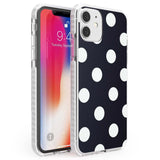 Chic Black Polka Dot Phone Case iPhone 11 / Impact Case,iPhone 12 / Impact Case,iPhone 12 Mini / Impact Case Blanc Space