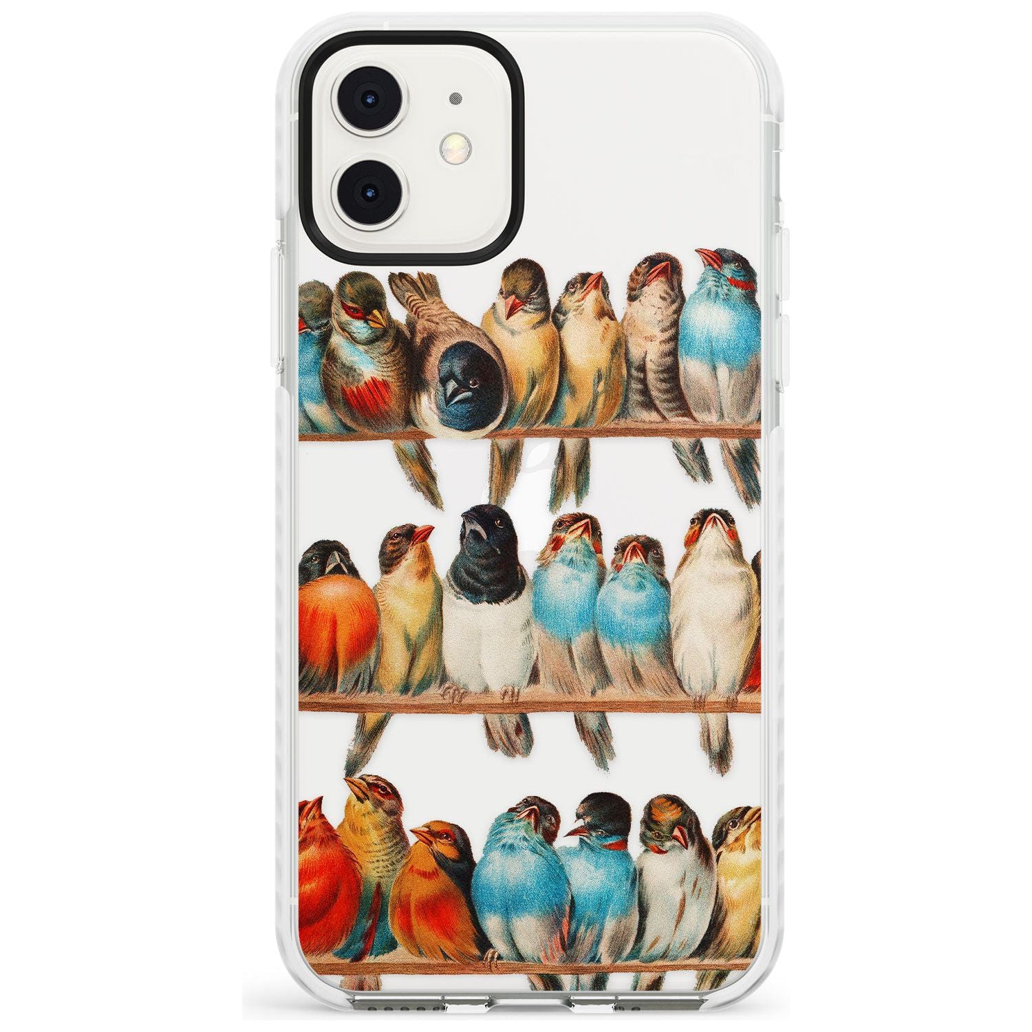 A Perch of Birds Impact Phone Case for iPhone 11