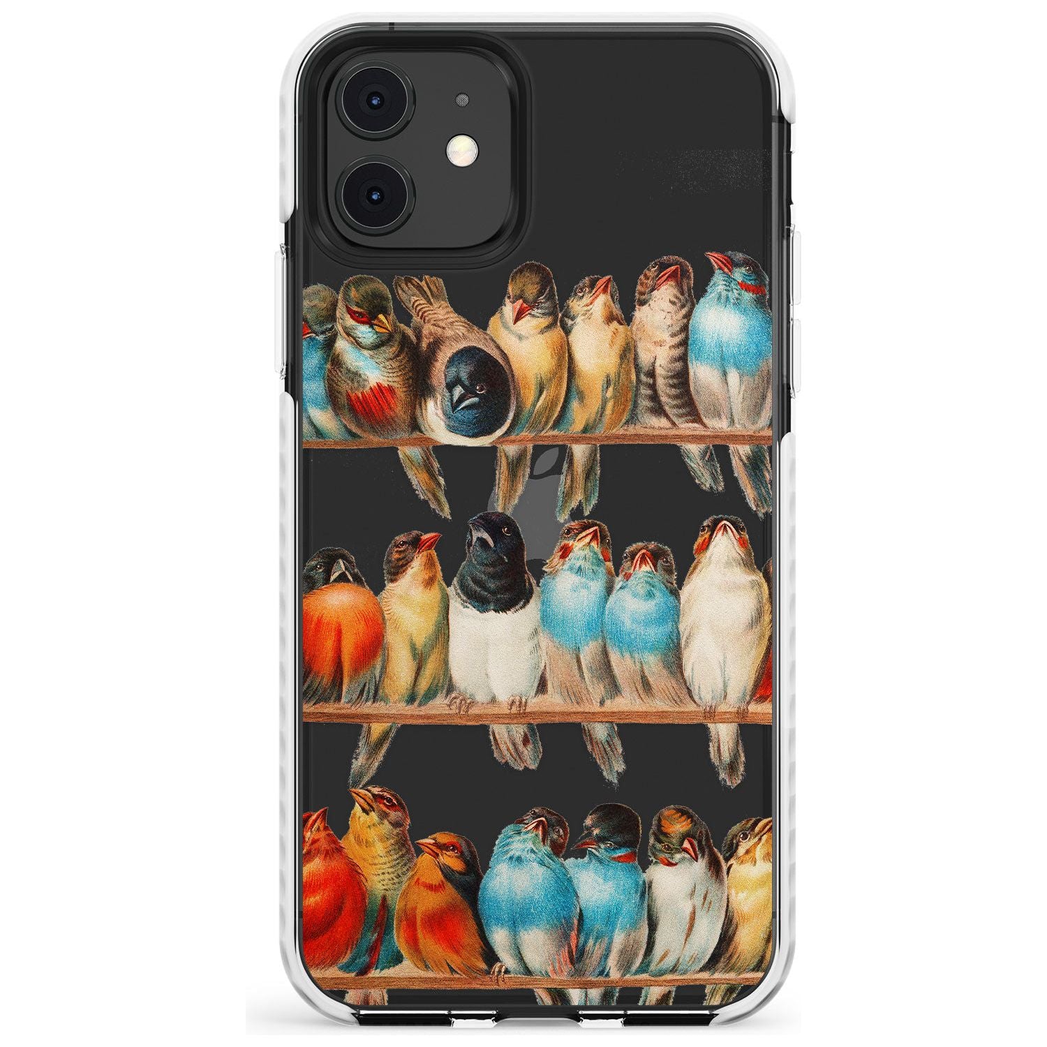 A Perch of Birds Impact Phone Case for iPhone 11