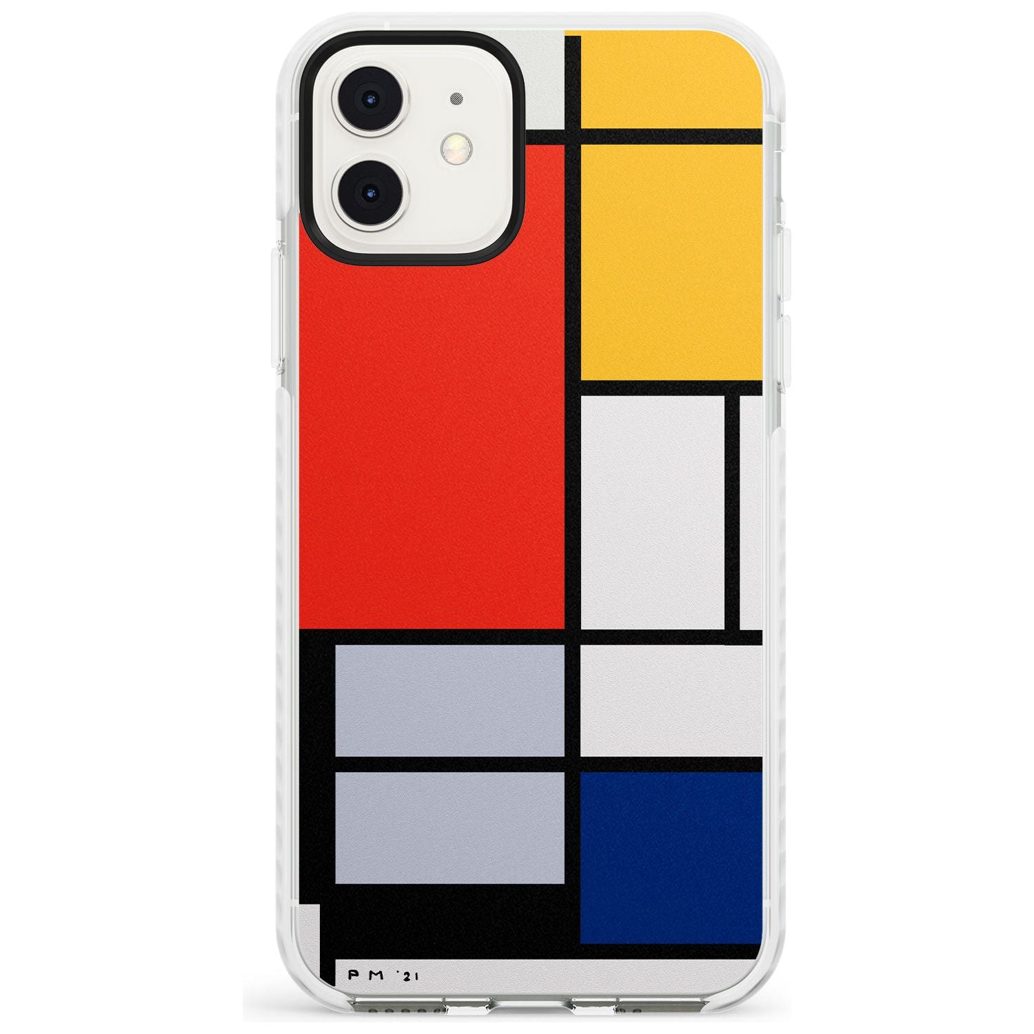 Piet Mondrian's Composition Impact Phone Case for iPhone 11