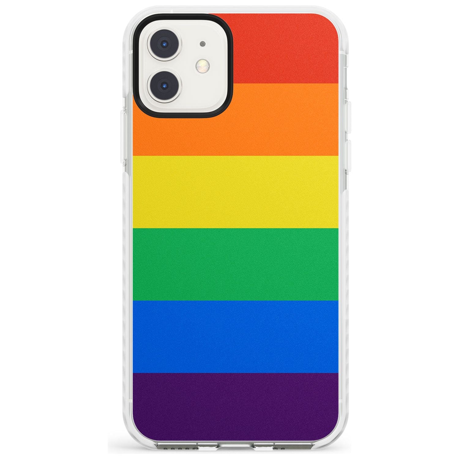 Rainbow Stripes Impact Phone Case for iPhone 11