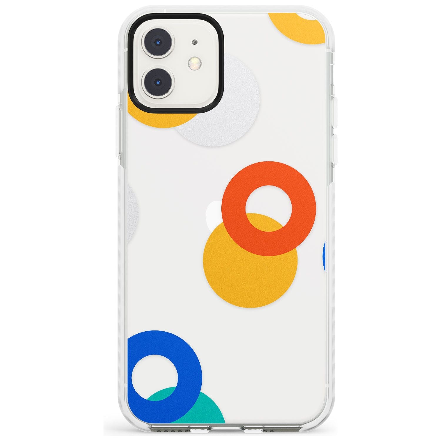 Abstract Mixed Circles Impact Phone Case for iPhone 11