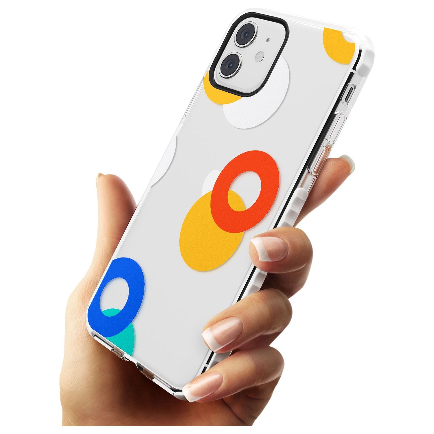Abstract Mixed Circles Impact Phone Case for iPhone 11
