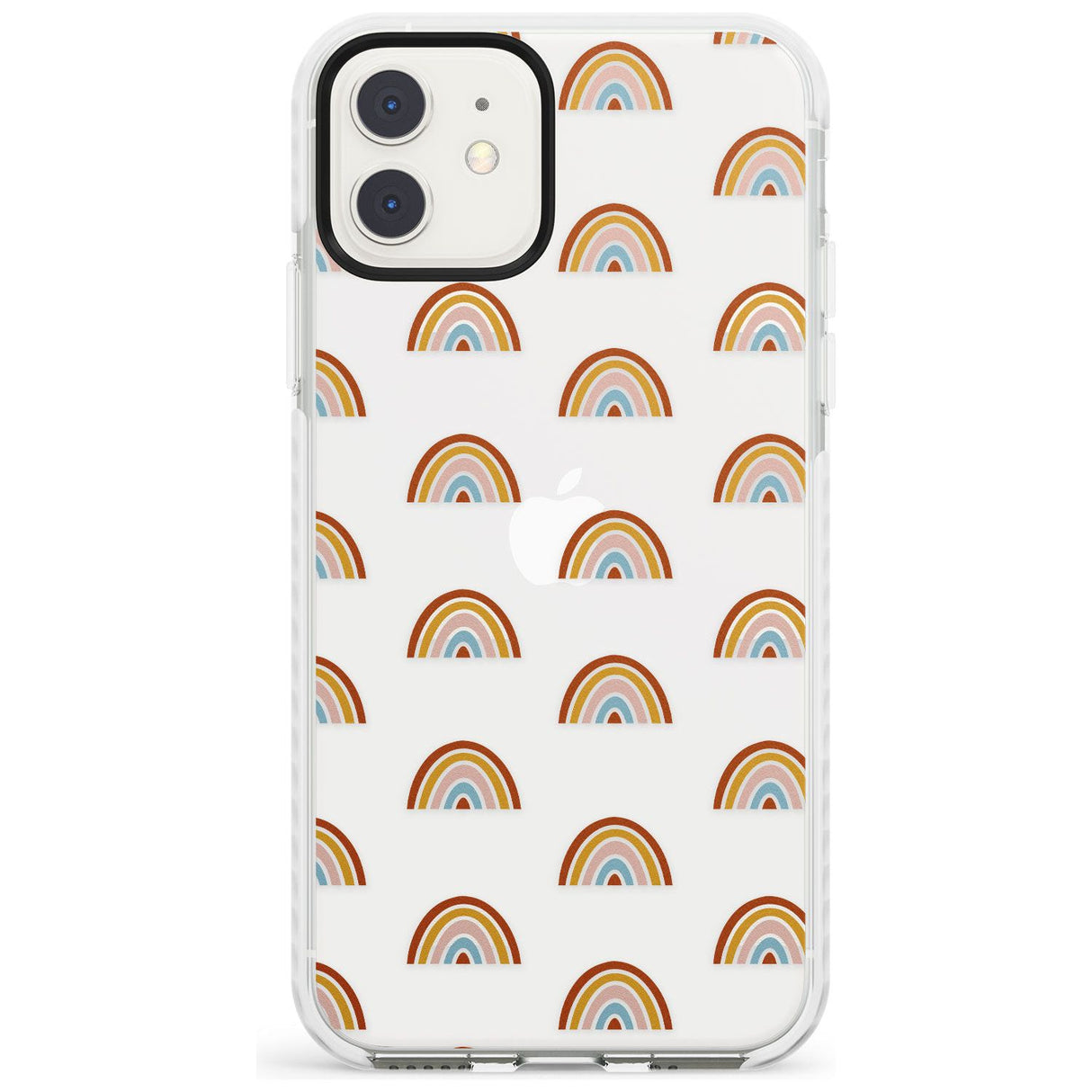 Cute Scandinavian Rainbows Impact Phone Case for iPhone 11