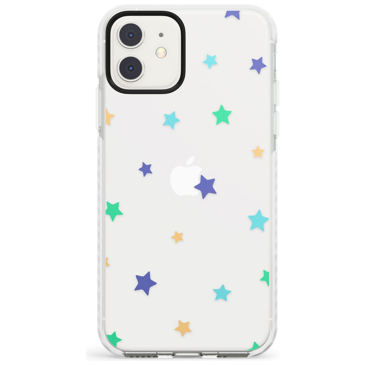 White Stars Pattern Impact Phone Case for iPhone 11