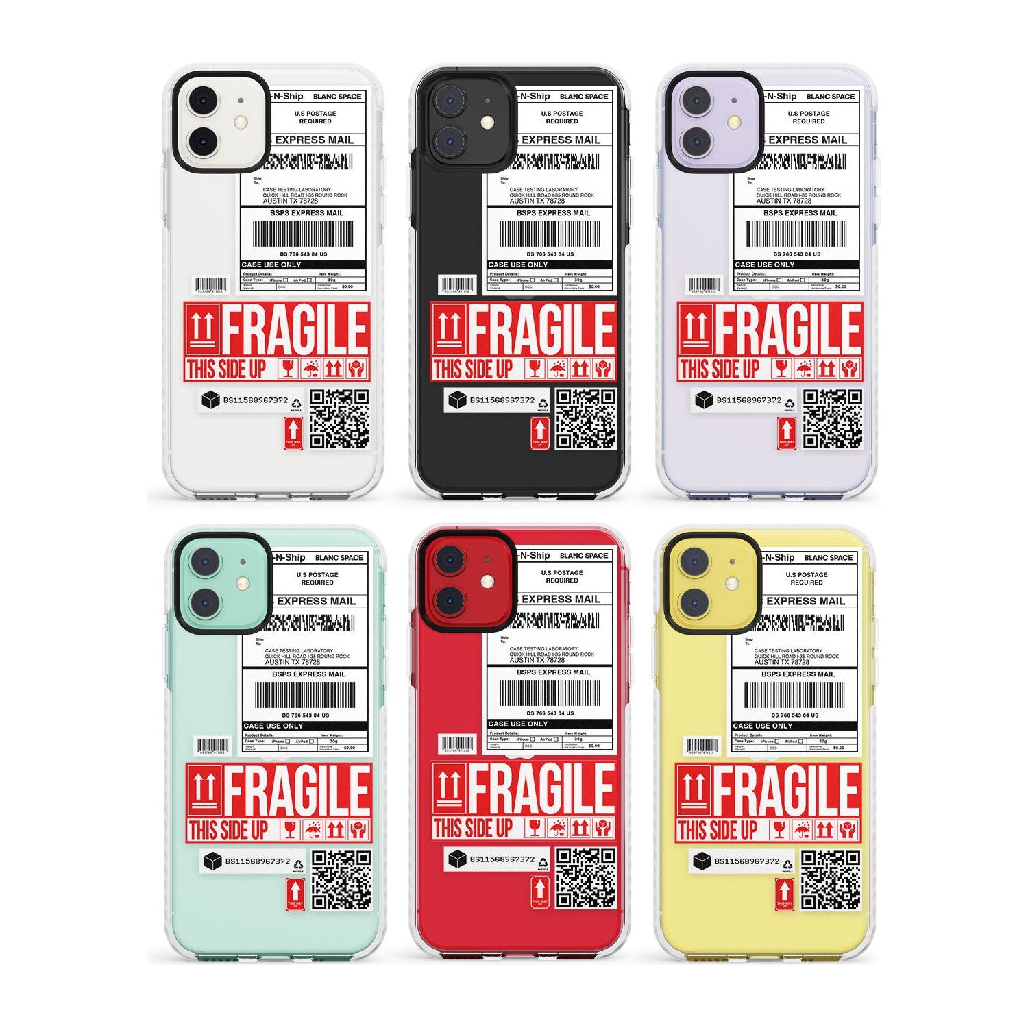 Shipping Label Impact Phone Case for iPhone 11, iphone 12