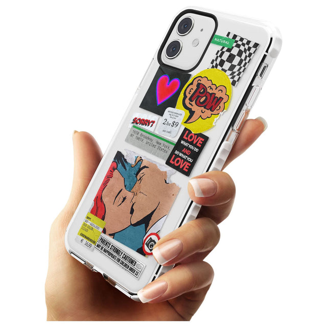 Retro Sticker Mix Slim TPU Phone Case for iPhone 11