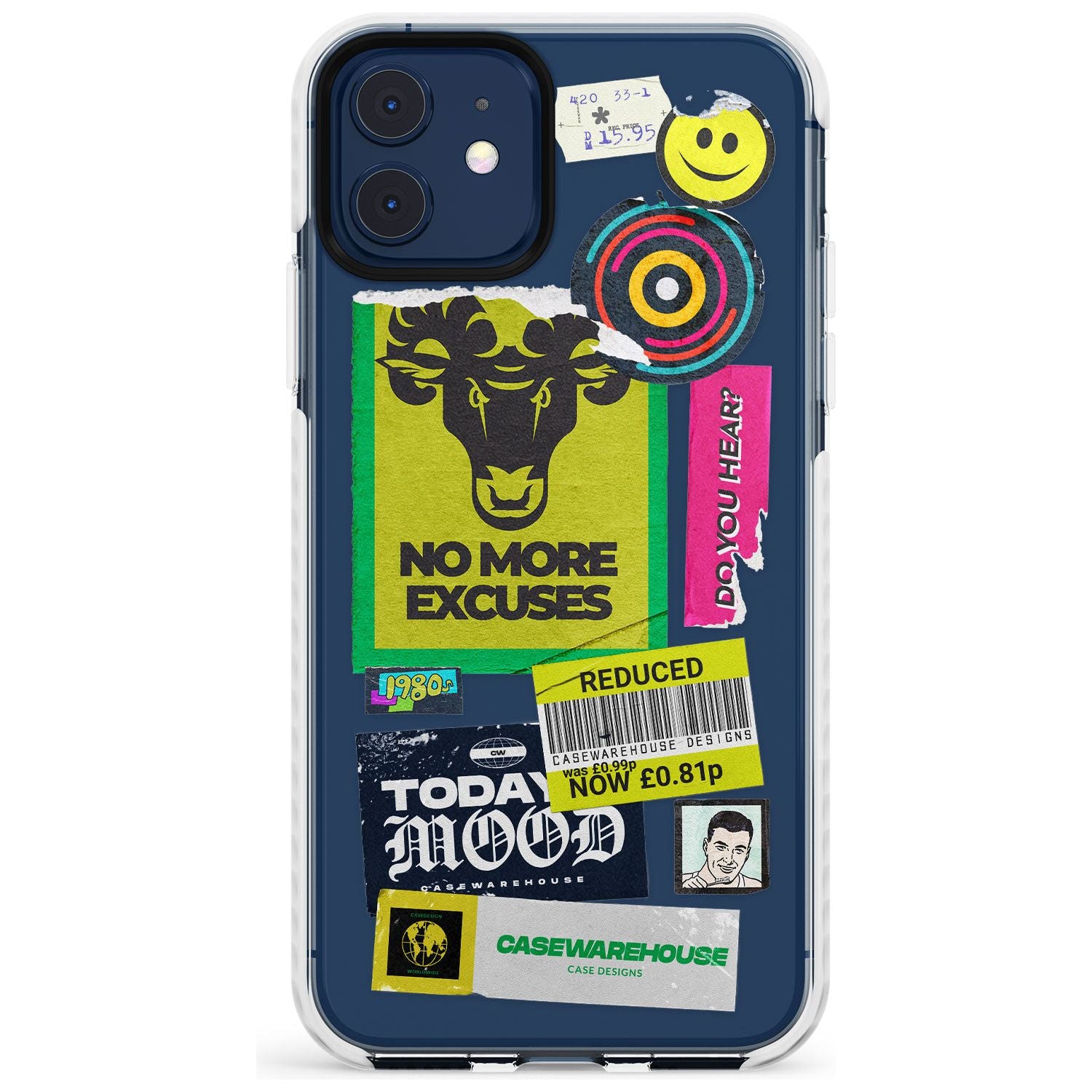No More Excuses Sticker Mix Slim TPU Phone Case for iPhone 11