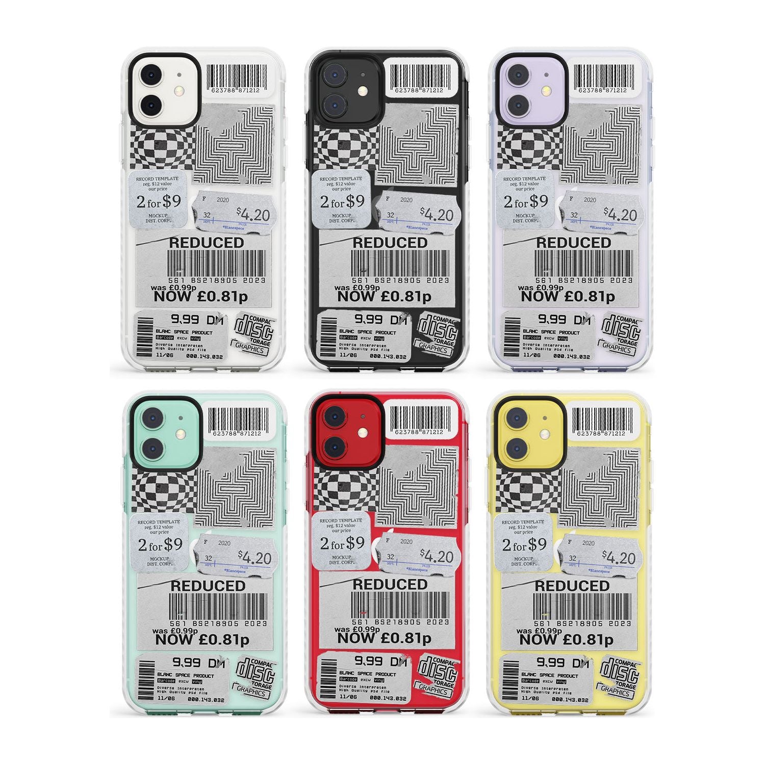 Electric Vibes Impact Phone Case for iPhone 11, iphone 12