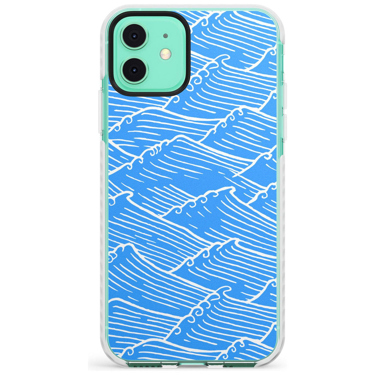 Waves Pattern Impact Phone Case for iPhone 11