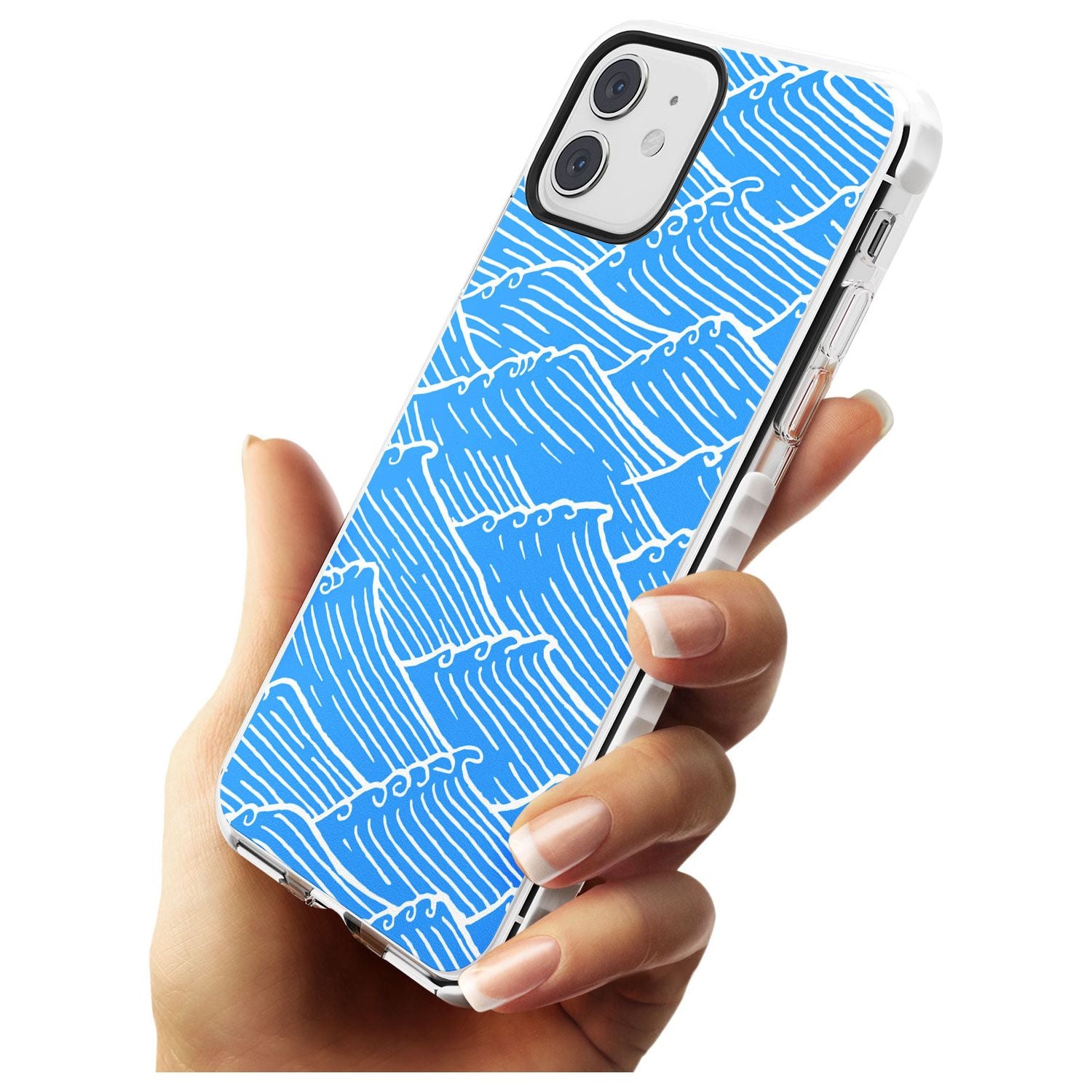 Waves Pattern Impact Phone Case for iPhone 11