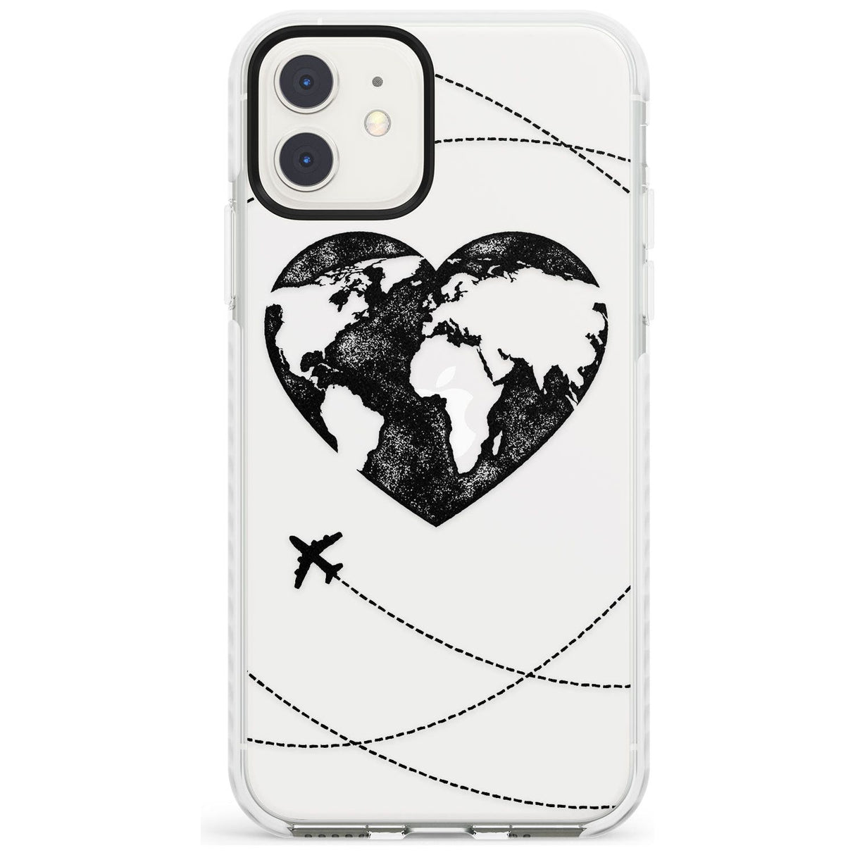 Globe Heart iPhone Case  Impact Case Phone Case - Case Warehouse