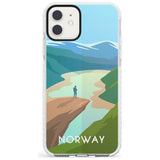 Vintage Travel Poster Norway Impact Phone Case for iPhone 11