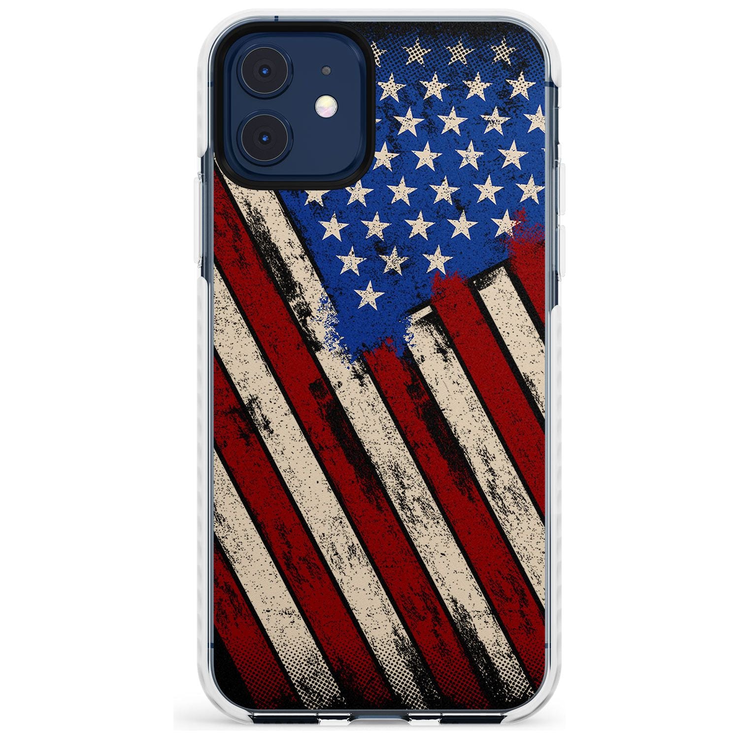 Distressed US Flag Impact Phone Case for iPhone 11