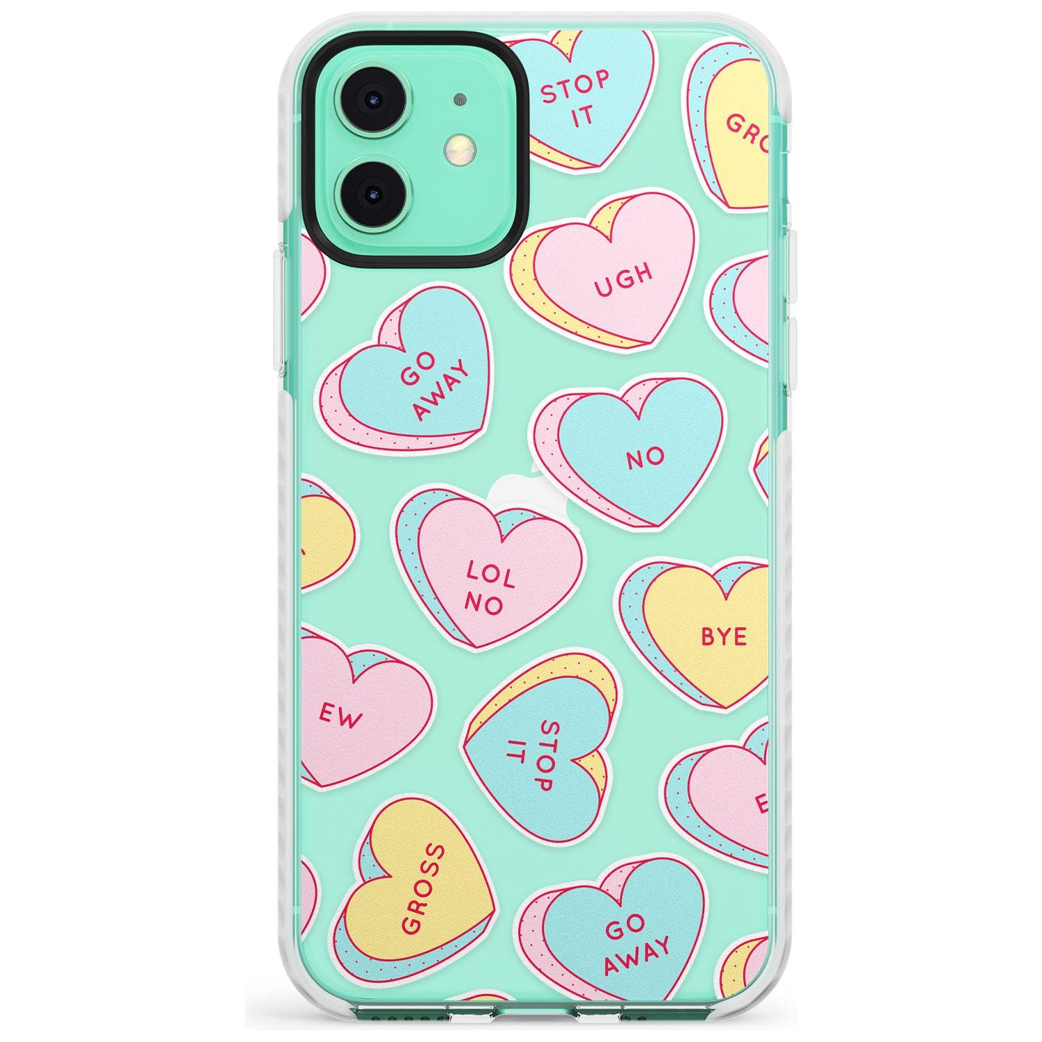 Sarcastic Love Hearts Slim TPU Phone Case for iPhone 11