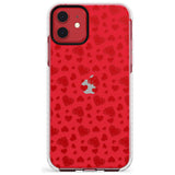 Sketched Heart Pattern Slim TPU Phone Case for iPhone 11