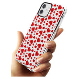 Sketched Heart Pattern Slim TPU Phone Case for iPhone 11