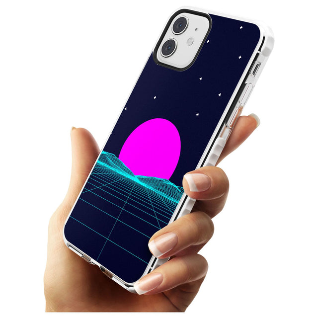 Miami Sunset Vaporwave Impact Phone Case for iPhone 11