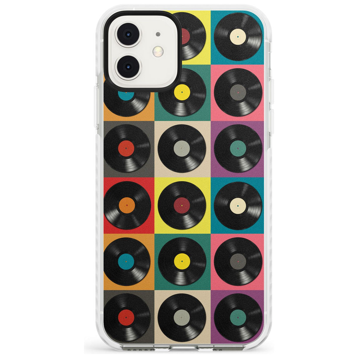 Vinyl Record Pattern Impact Phone Case for iPhone 11