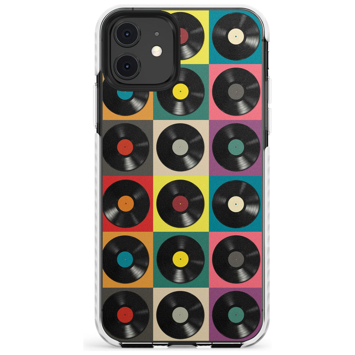 Vinyl Record Pattern Impact Phone Case for iPhone 11