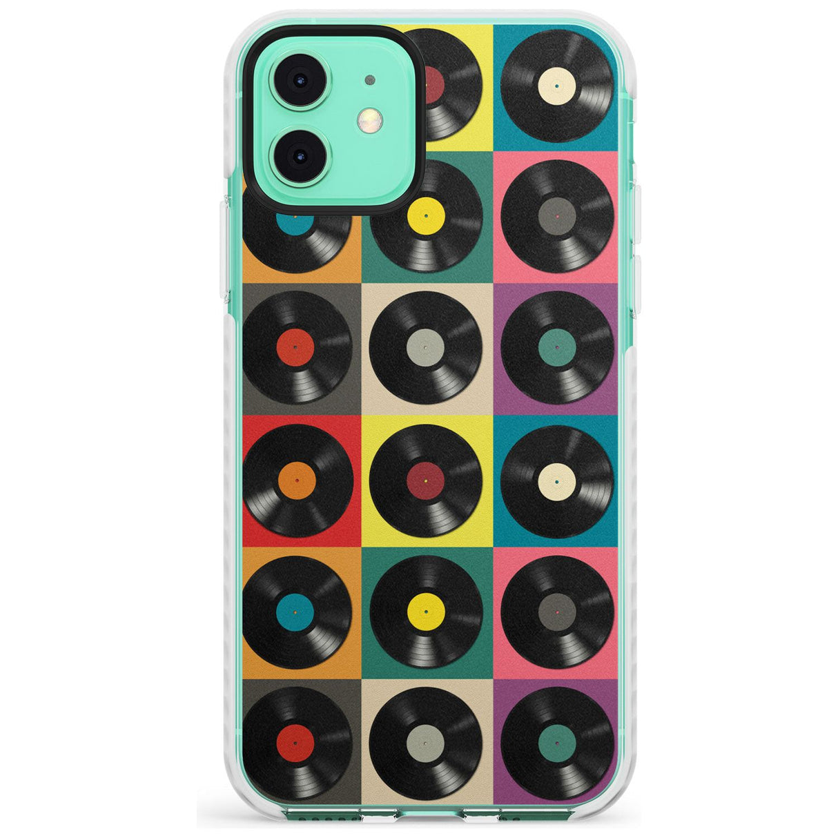 Vinyl Record Pattern Impact Phone Case for iPhone 11