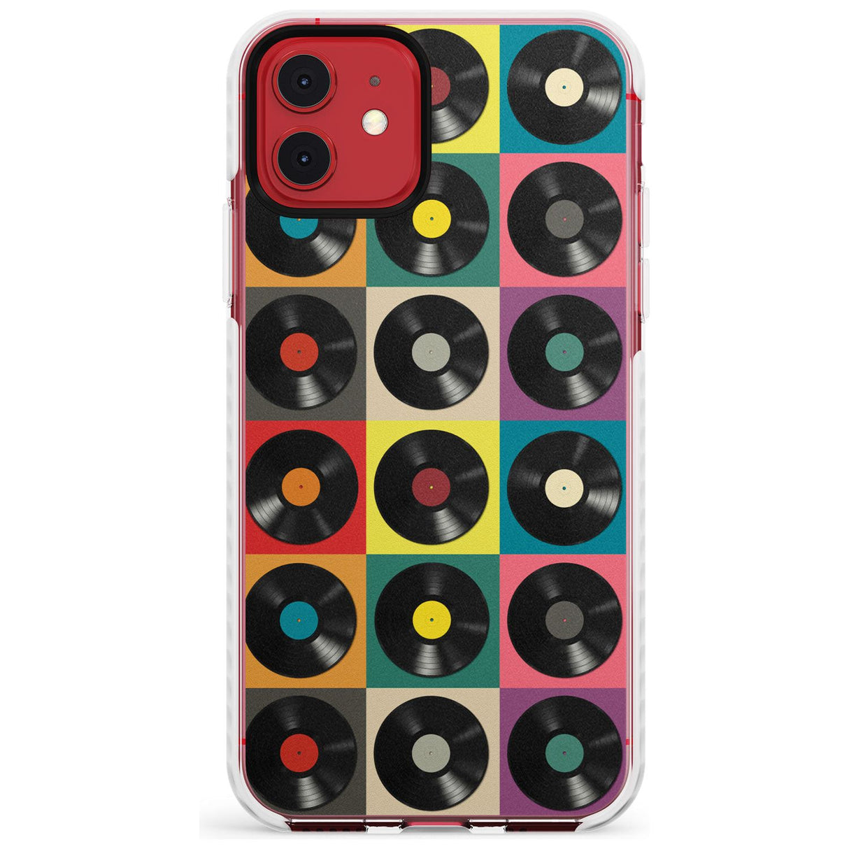 Vinyl Record Pattern Impact Phone Case for iPhone 11