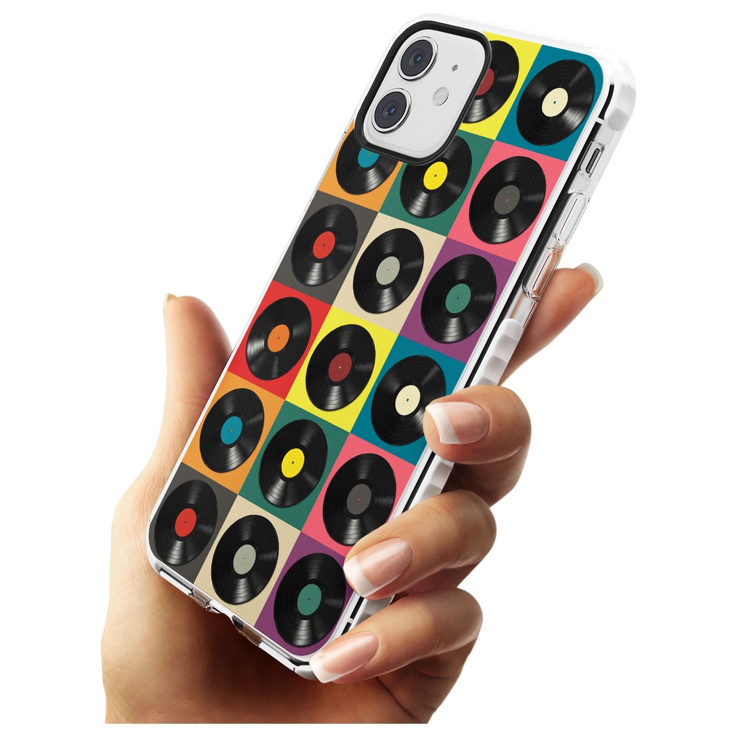 Vinyl Record Pattern Impact Phone Case for iPhone 11