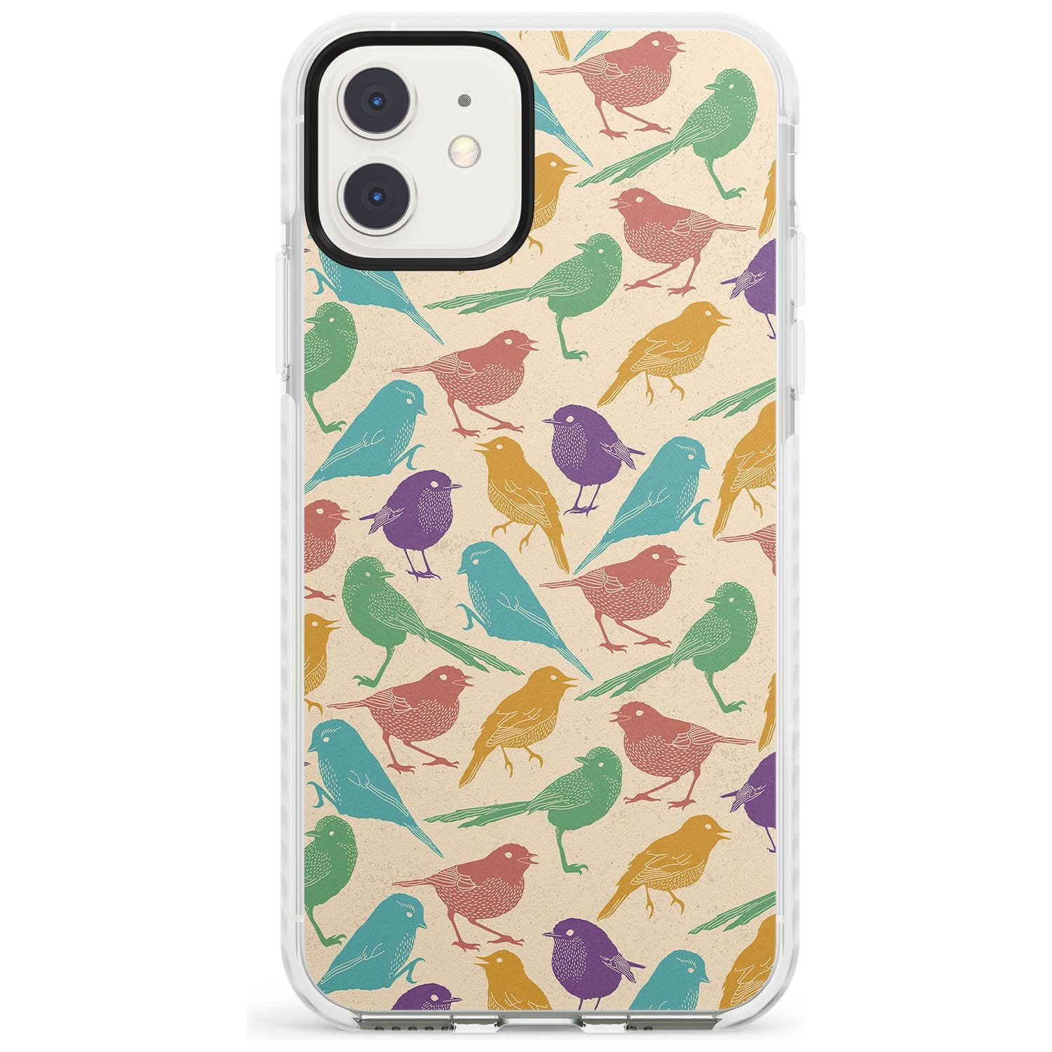 Colourful Feathered Friends Bird Impact Phone Case for iPhone 11