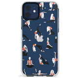 Yoga Poses Clear Slim TPU Phone Case for iPhone 11