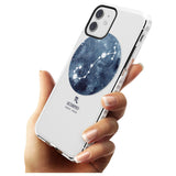 Scorpio Zodiac Transparent Design - Blue Impact Phone Case for iPhone 11