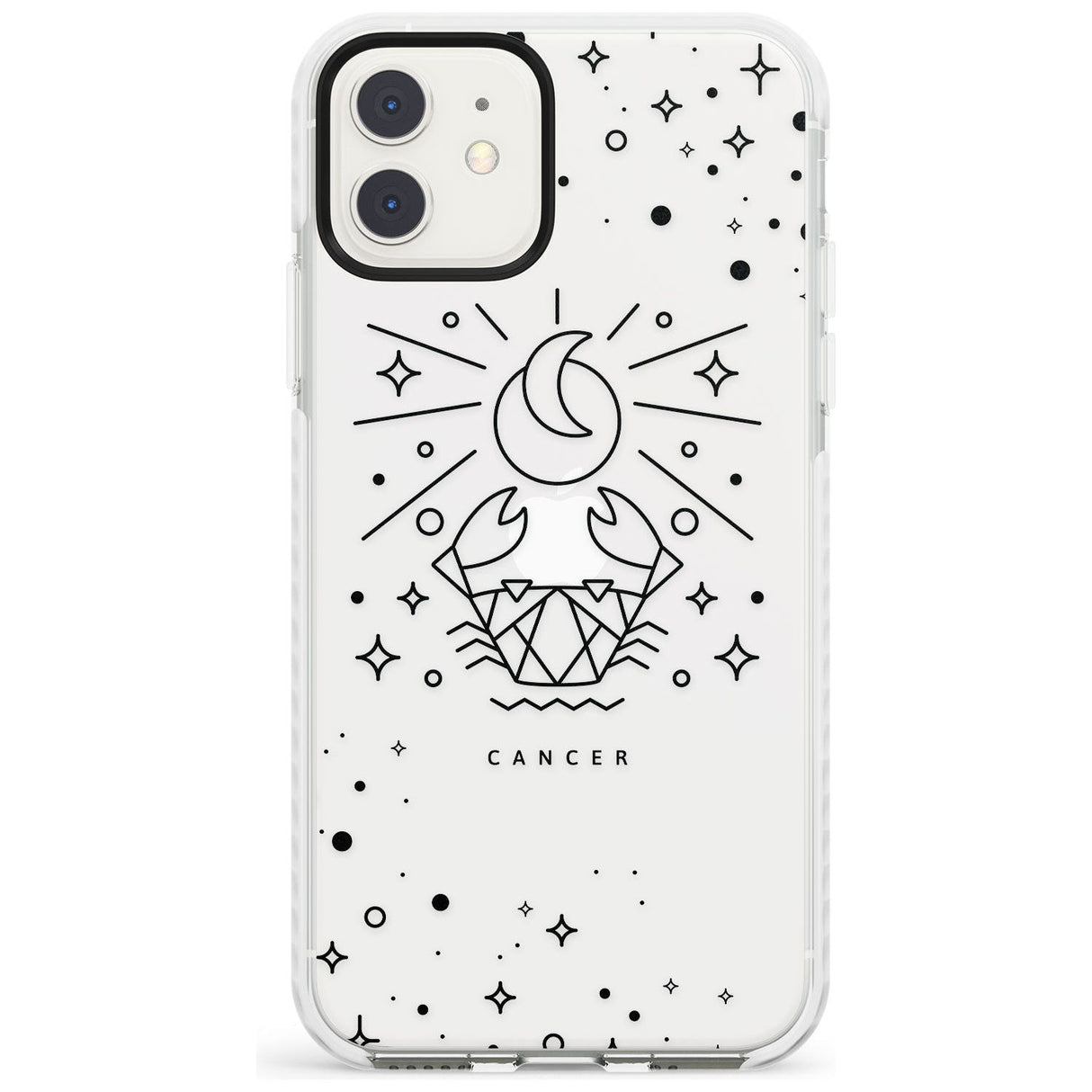 Cancer Emblem - Transparent Design Impact Phone Case for iPhone 11