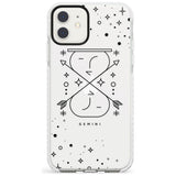 Gemini Emblem - Transparent Design Impact Phone Case for iPhone 11