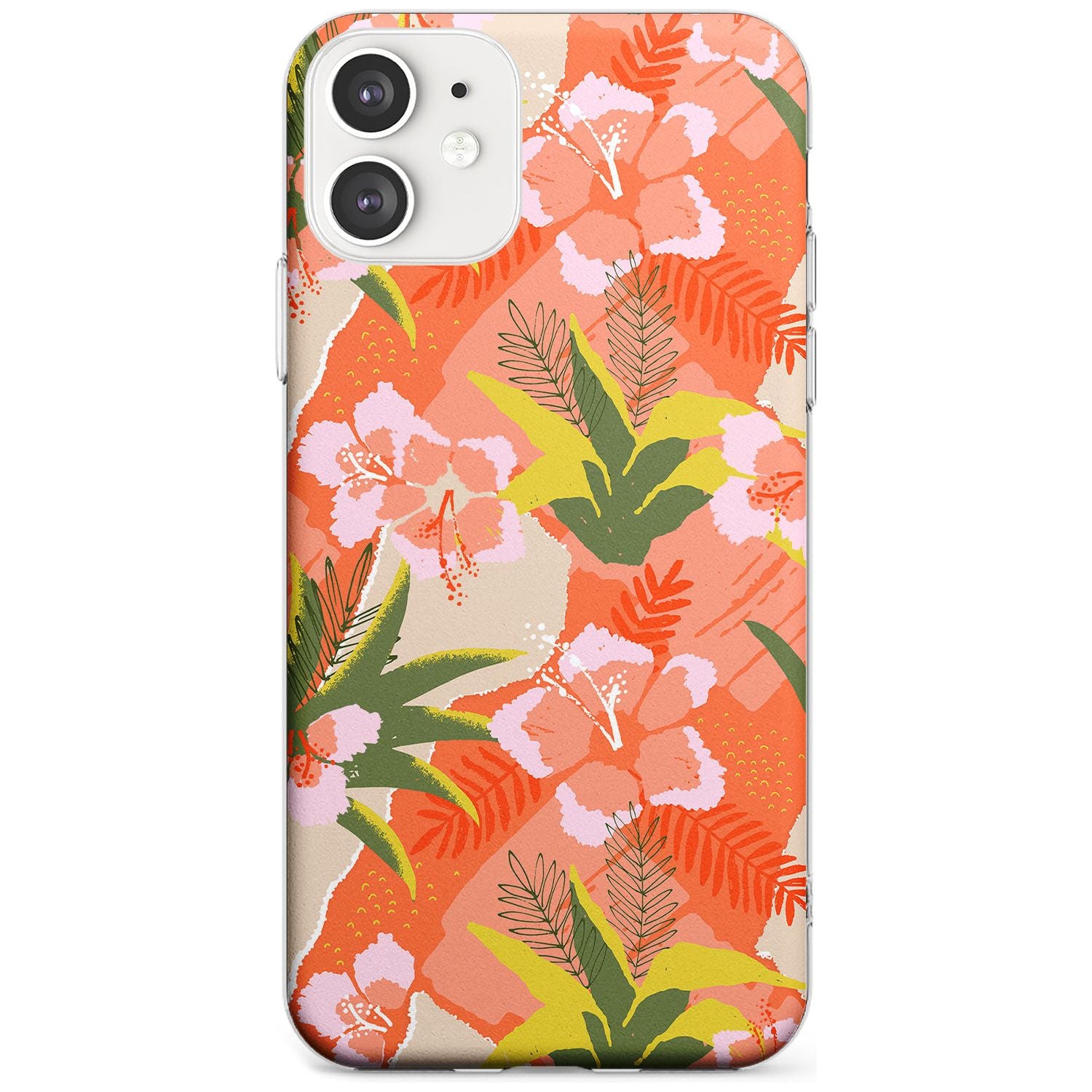 Hawaiian Flowers Abstract Pattern iPhone Case  Slim Case Phone Case - Case Warehouse