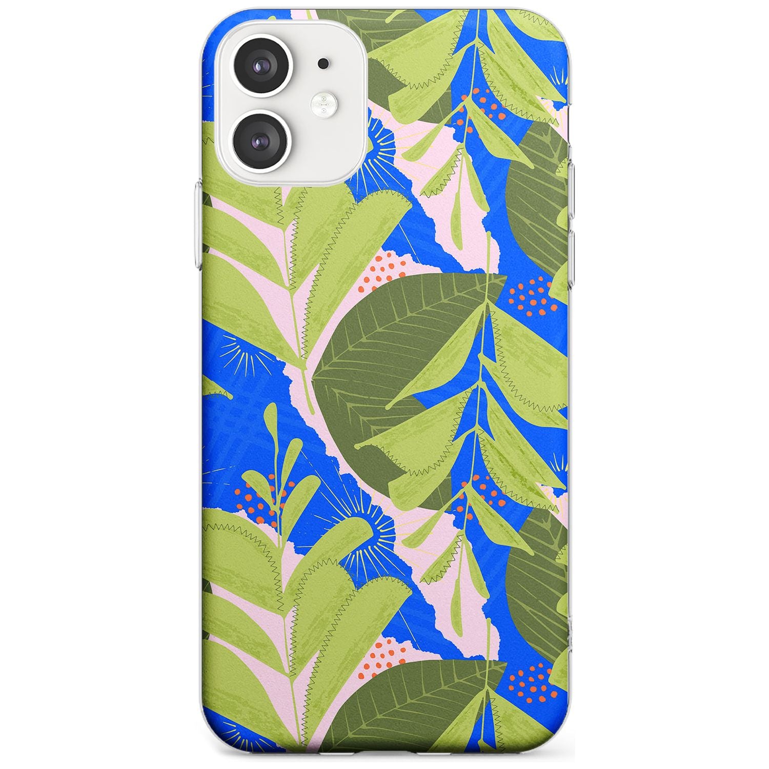 Fern Leaves Abstract Pattern iPhone Case  Slim Case Phone Case - Case Warehouse
