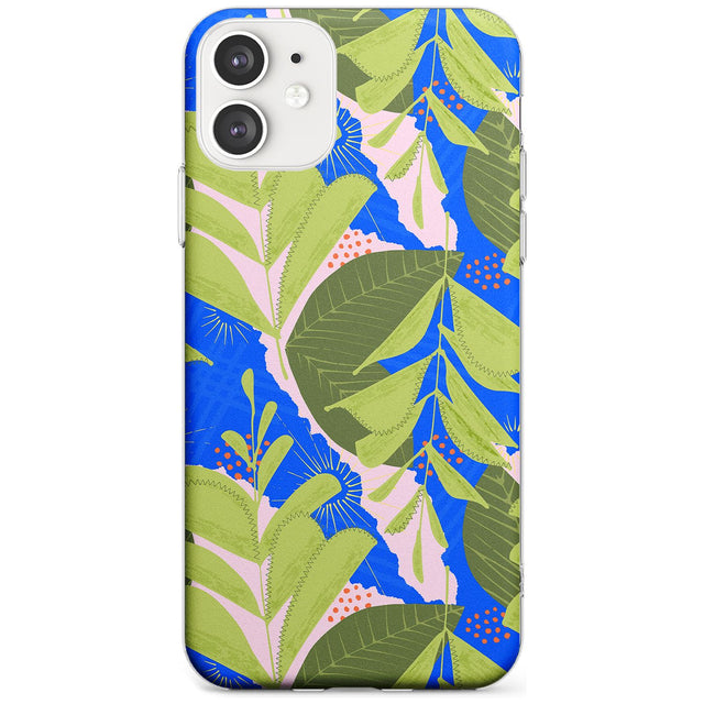 Fern Leaves Abstract Pattern iPhone Case  Slim Case Phone Case - Case Warehouse