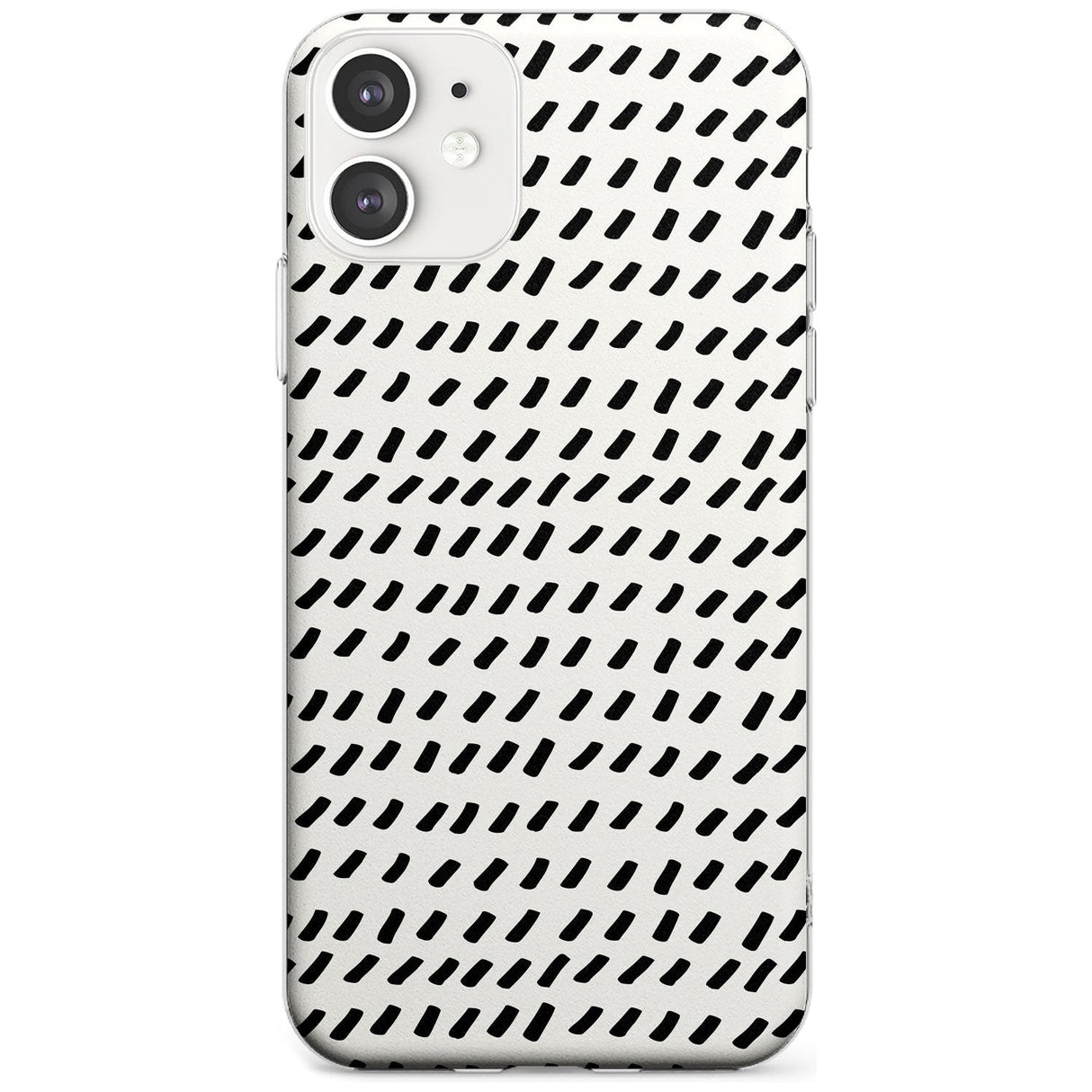 Hand Drawn Lines Pattern Slim TPU Phone Case for iPhone 11