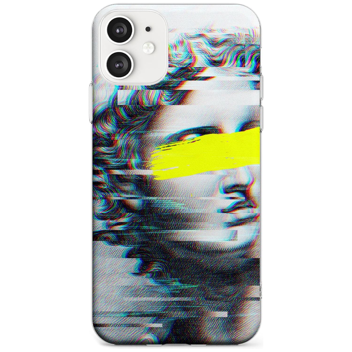 GLITCHED FRAGMENT Black Impact Phone Case for iPhone 11