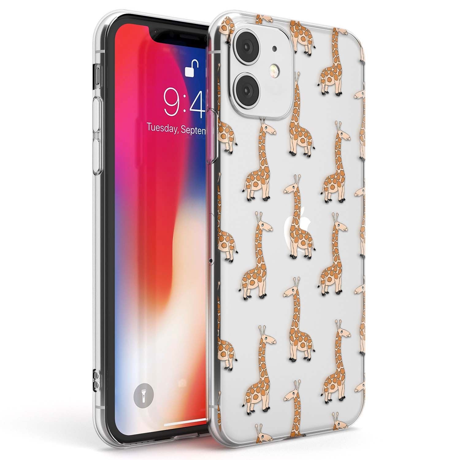Cute Giraffe Pattern Clear