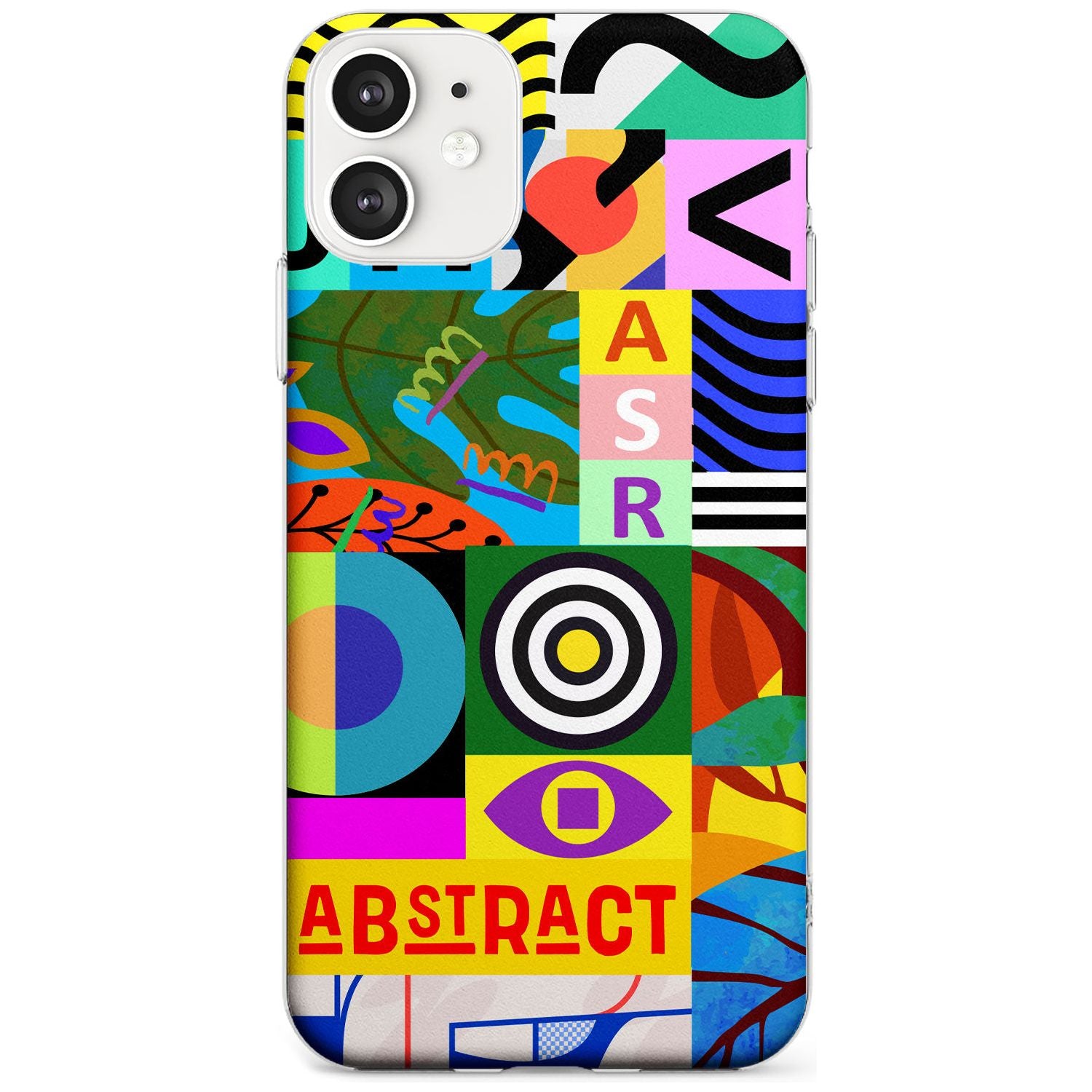 Patchwork Black Impact Phone Case for iPhone 11